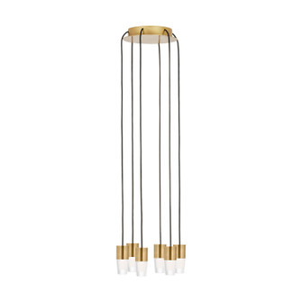 Lassell LED Chandelier in Natural Brass (182|SLCH39127NB)