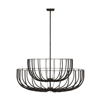 Sanchi LED Chandelier in Aged Iron (182|SLCH33127AI)