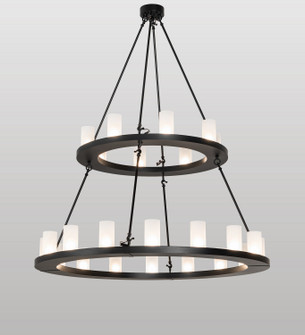 Loxley 24 Light Chandelier in Black Metal (57|268193)