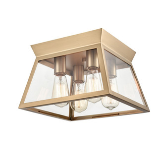 Lucian Four Light Flushmount in Brushed Brass (78|AC11853BB)
