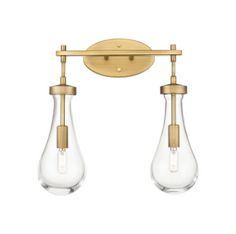 Downtown Urban LED Bath Vanity in Brushed Brass (405|451-2W-BB-G451-5CL)