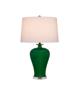 Imperial One Light Table Lamp in Imperial Green/Clear/Natural Brass (142|6000-0907)