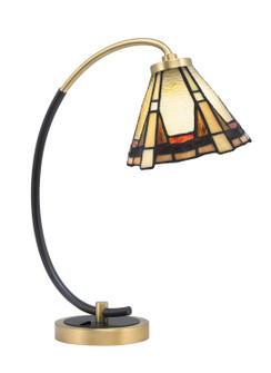 Desk Lamps One Light Desk Lamp in Matte Black & New Age Brass (200|57-MBNAB-9345)
