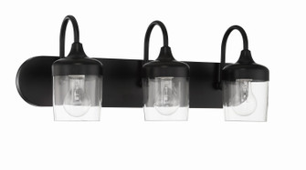 Wrenn Three Light Vanity in Flat Black (46|58103-FB)