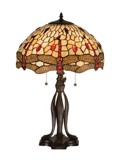Tiffany Hanginghead Dragonfly 25.5'' Table Lamp in Bronze (57|17522)