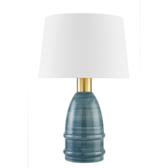 Tenley One Light Table Lamp in Aged Brass/Ceramic Inchyra Blue (428|HL887201-AGB/CYB)