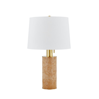 Clarissa One Light Table Lamp in Aged Brass (428|HL853201-AGB)