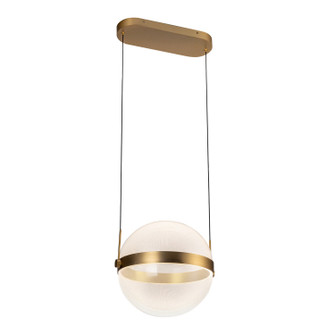 Pisces LED Pendant in Brushed Gold/Light Guide (347|PD75912-BG/LG-3CCT)