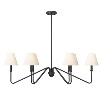 Kennedy Six Light Linear Pendant in Natural Black (62|3690-LP NB-IL)