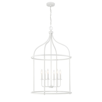 Brookstone Six Light Pendant in Bisque White (51|3-7388-6-83)