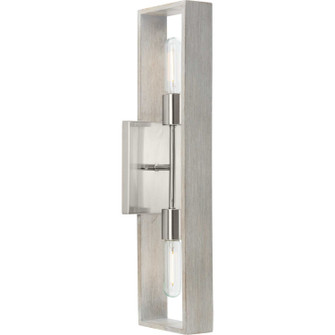 Boundary Two Light Wall Bracket in Brushed Nickel (54|P710126-009)