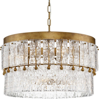 Chevall Six Light Chandelier in Gold Ombre (54|P400367-204)