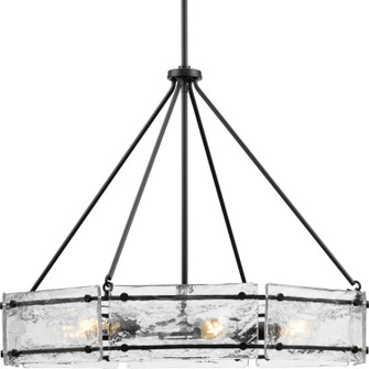 Rivera Six Light Chandelier in Matte Black (54|P400355-31M)