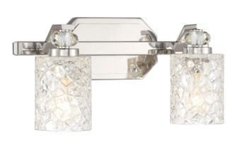 Crystal Kay Two Light Bath Vanity in Chrome (7|2612-77)