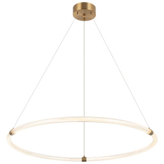 Inkara LED Pendant in Aged Gold Brass (423|C34840AG)