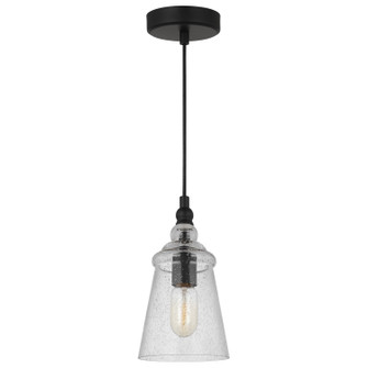 Loras One Light Mini Pendant in Midnight Black (1|P1449MBK)