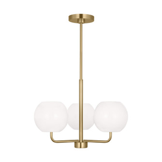 Rory Three Light Chandelier in Satin Bronze (1|GLC1043SB)