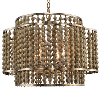 Carina Four Light Chandelier in Rustic Silver (374|H7215-4)