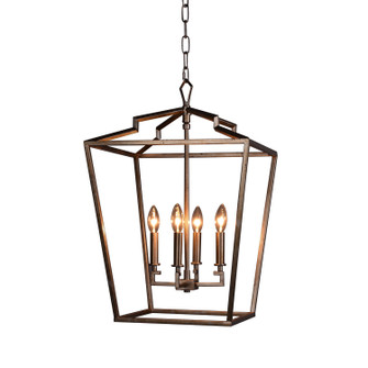 Camilla Four Light Chandelier in Antique Silver (374|H6124M-4AS)