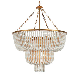 Campana Eight Light Chandelier in Gold Leaf (374|H21103T-8GL)