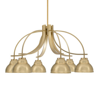 Cavella Six Light Chandelier in New Age Brass (200|3926-NAB-427)