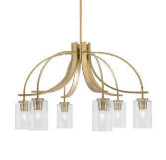 Cavella Six Light Chandelier in New Age Brass (200|3926-NAB-3002)