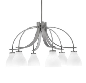 Cavella Six Light Chandelier in Graphite (200|3926-GP-4761)