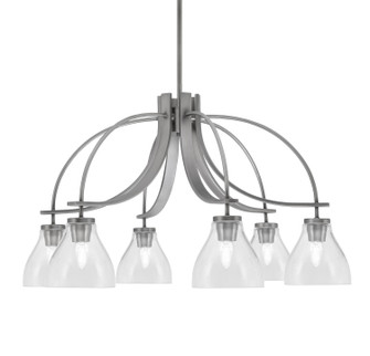 Cavella Six Light Chandelier in Graphite (200|3926-GP-4760)