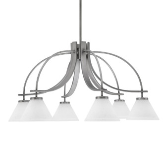 Cavella Six Light Chandelier in Graphite (200|3926-GP-312)