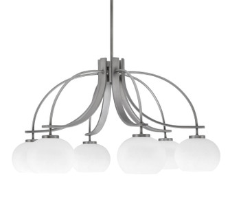 Cavella Six Light Chandelier in Graphite (200|3926-GP-212)