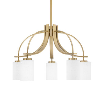 Cavella Five Light Chandelier in New Age Brass (200|3925-NAB-310)