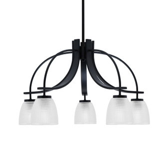 Cavella Five Light Chandelier in Matte Black (200|3925-MB-500)