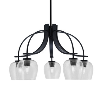 Cavella Five Light Chandelier in Matte Black (200|3925-MB-4810)