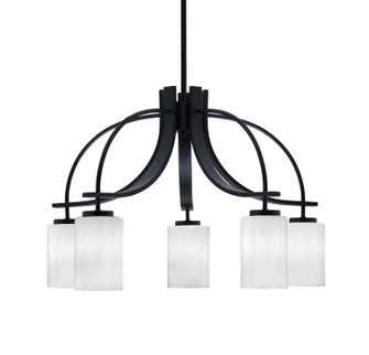 Cavella Five Light Chandelier in Matte Black (200|3925-MB-3001)