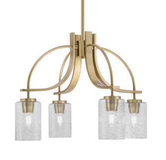 Cavella Four Light Chandelier in New Age Brass (200|3924-NAB-3002)