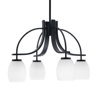 Cavella Four Light Chandelier in Matte Black (200|3924-MB-615)