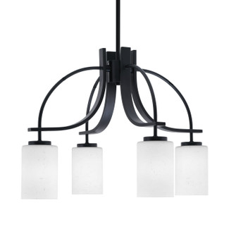 Cavella Four Light Chandelier in Matte Black (200|3924-MB-310)