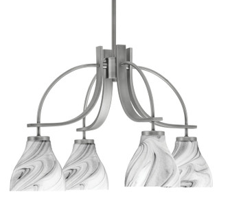 Cavella Four Light Chandelier in Graphite (200|3924-GP-4769)