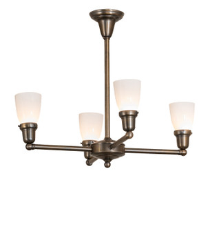 Revival Oyster Bay Four Light Chandelier in Antique Brass (57|268813)