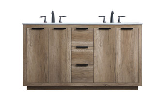 Blake Double Bathroom Vanity in Natural Oak (173|VF19460DNT)