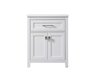 Adian Bathroom Storage Freestanding Cabinet in White (173|SC012430WH)