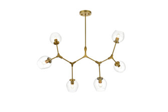 Cavoli Six Light Chandelier in Brass (173|1712G49BR)