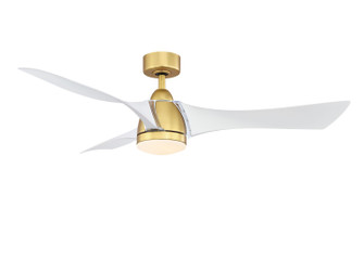 Klear 56''Ceiling Fan in Brushed Satin Brass (26|FPD6858BSMW)