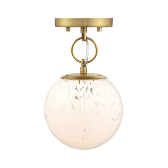 Wine Flower One Light Semi Flush Mount in Brushed Gold (43|D329M-SF-BG)