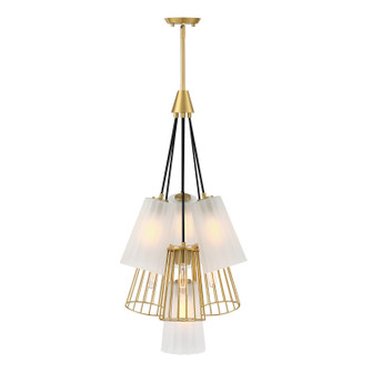 Liana Seven Light Chandelier in Brushed Gold (43|D328M-7CH-BG)