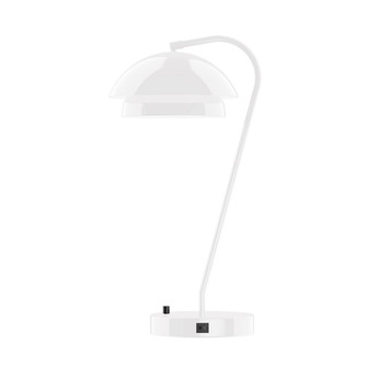 J-Series One Light Table Lamp in White (518|TLCX445-44)