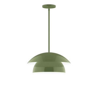 Nest One Light Pendant in Fern Green (518|STGX446-22)