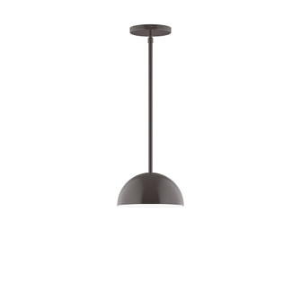 Axis One Light Pendant in Architectural Bronze (518|STG431-51)