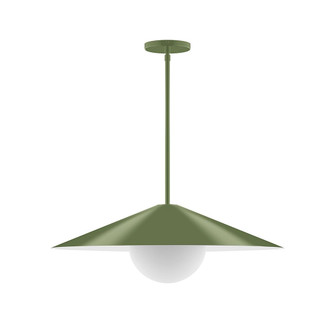 Axis One Light Pendant in Fern Green (518|STG429-G15-22)