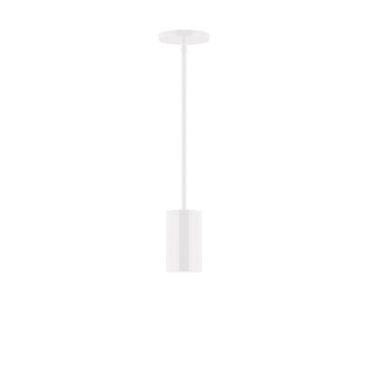 Axis One Light Pendant in White (518|STG425-44)